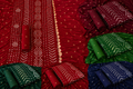 COTTON SHATIN HEAVY BANDHNI SUIT WITH 2.50 MTRS BOTTOM