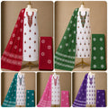 Exclusive Poplin White Neck Work Vol - 3