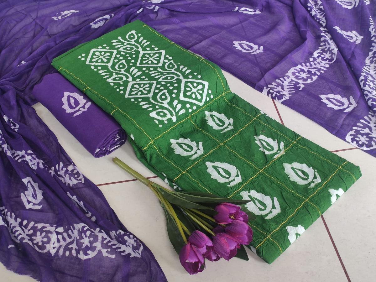 Exclusive Batik + ari work special Vol-8