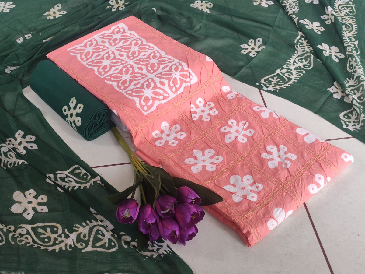 Exclusive Batik + ari work special Vol-8