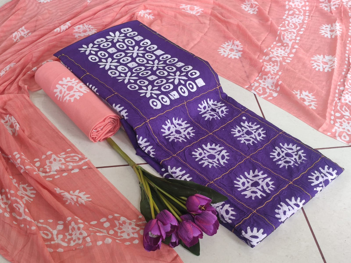 Exclusive Batik + ari work special Vol-8
