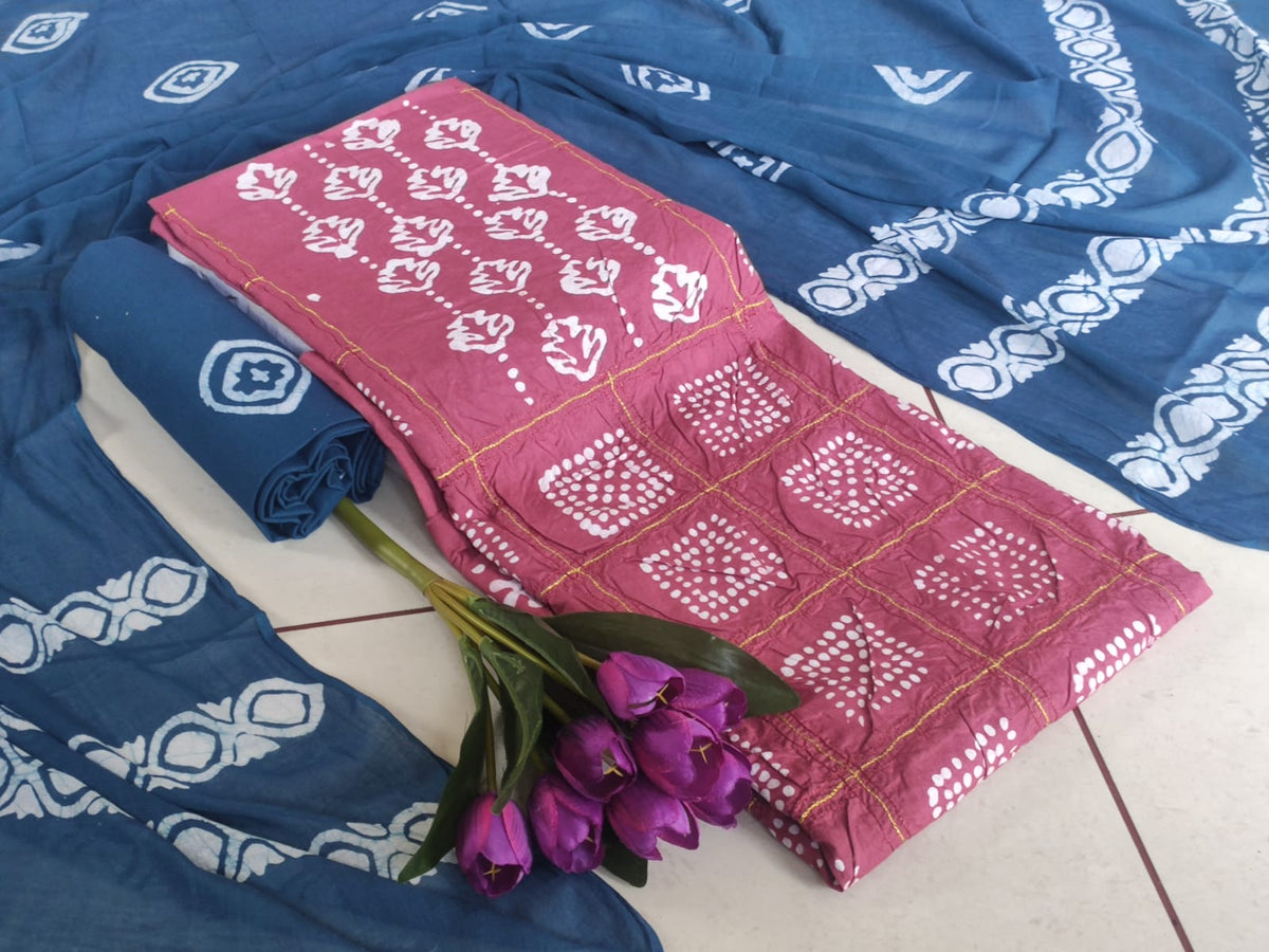 Exclusive Batik + ari work special Vol-8