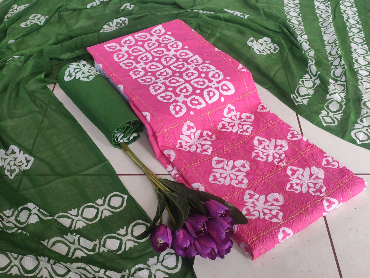 Exclusive Batik + ari work special Vol-8