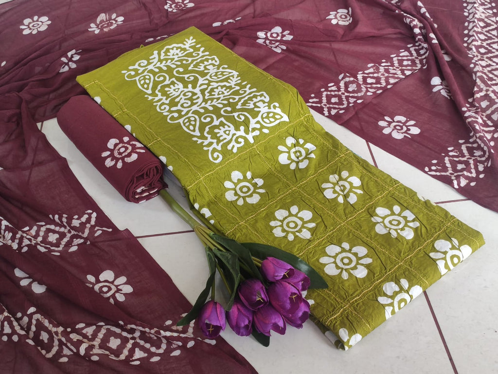 Exclusive Batik + ari work special Vol-8