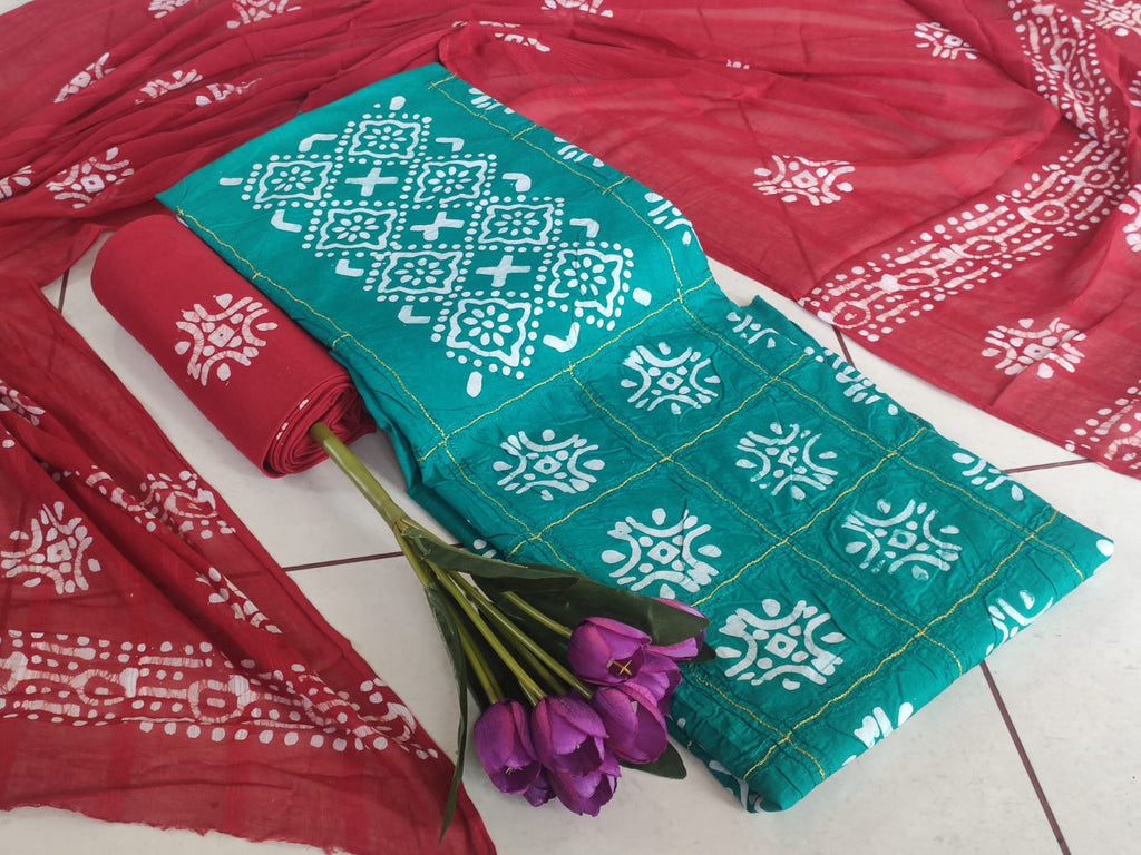 Exclusive Batik + ari work special Vol-8
